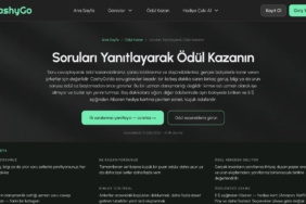 CashyGo kısa soru görevleri sayfası ekran görüntüsü